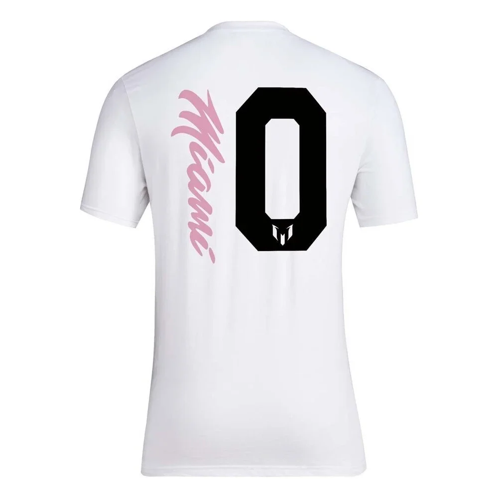 Adidas Inter Miami CF Lionel Messi #10 Shirt Men's 2XL White Short Sleeve ASM201